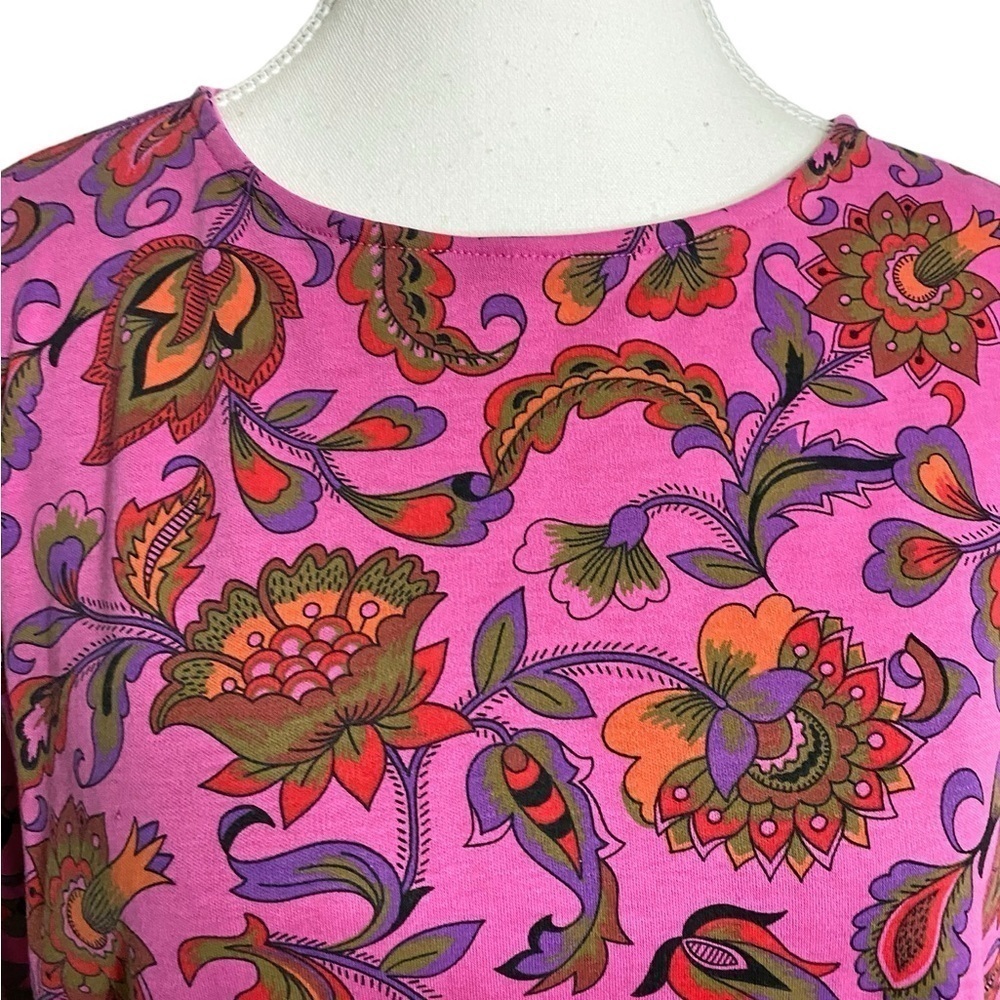 Unbranded Pink Paisley Short Sleeve Top - Picture 3 of 9